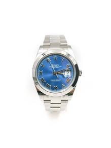 New Rolex Datejust 41 Blue Roman 126300