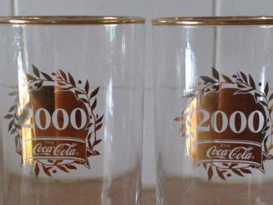 Cawan coca cola coke 2000 glass cup