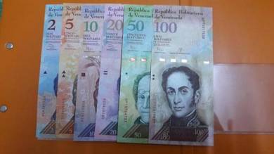 Venezuela set 2 - 100 Bolivares 2013 2014 2015