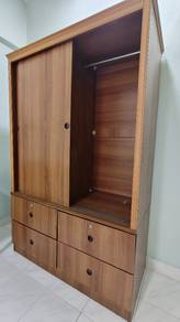Wooden Wardrobe. Almari kayu baju