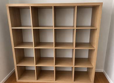 IKEA KALLAX Shelving Unit White Stained Oak Effect