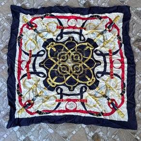 Hermès 90cm Eperon D'or silk scarf