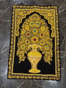 Hiasan Dinding Sulaman Zardozi Tradisional Vintage