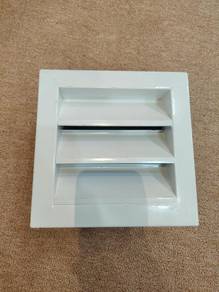 White Square Ventilation Grille Outdoor louver 5in
