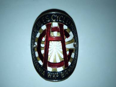 Logo Emblem Basikal Klasik Basikal Tua Hercules