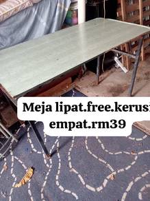 meja lipat siap kerusi