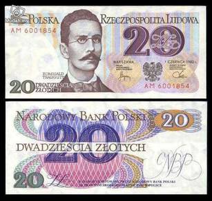 Poland 20 zlotych p 149 unc