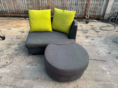 Highback L Sofa Deep 2 Seater Fabric