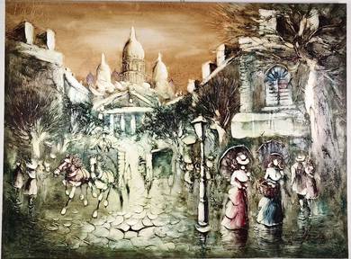 European Street Scene III – Reproduction Oil Paint
