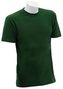 Baju Tshirt Round Neck 100% Cotton Bottle Green