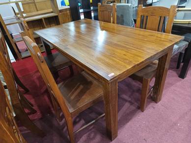 Teak 4 seater dining set