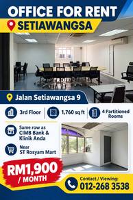 Office space For Rent in Setiawangsa,KUL