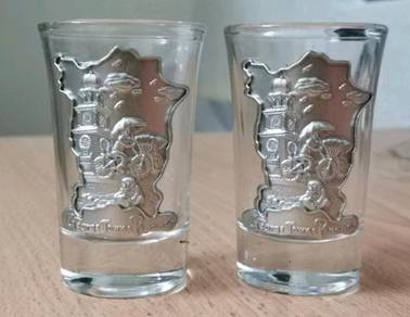Georgetown Penang pewter glass