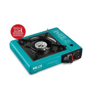 Milux Portable Gas Stove KK2002SE (Peacock Blue)