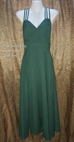 Elegant Midi Dress/Leather