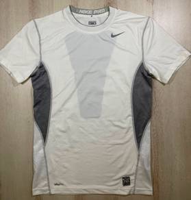 Nike Pro White Fitted Tee #AL Used