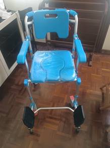 Commode Chair with footrests
