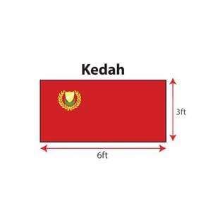 Bendera Kedah (Polymesh) 3 x 6ft
