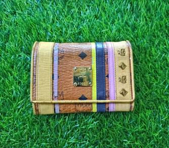 MCM Original leather trifold wallet dompet kulit 