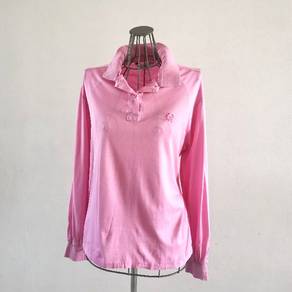 Christian Dior Sports Pink Long Sleeve Polo T-shir