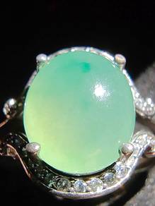 Translucent Icy Light Green Burma Jadeite Jade