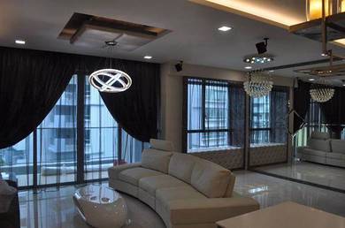 Curtain & Sheer @@ Timber Blinds @ Roller Zebra