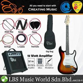 Evo X-1-SB Stratocaster Electric Guitar Linden SB