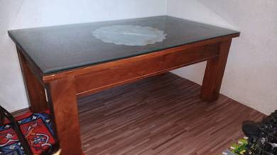 meja jati solid (meja sahaja utk set ruang tamu) 