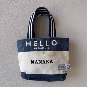 Porter x Flavor collaborative mini canvas tote bag