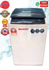 Washing machine sharp 7kg top load black