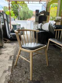 Wooden Dining Chair with Padded Seat