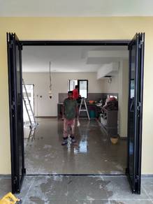 61) Folding Door Aluminium-Kaca