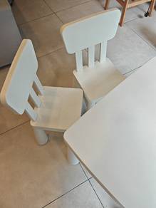 Ikea Mammut Kids Table and 2 Kids Chairs