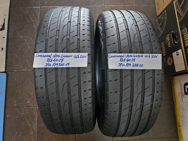 2pcs Continental Ultra Contact Tyres 225 60 17
