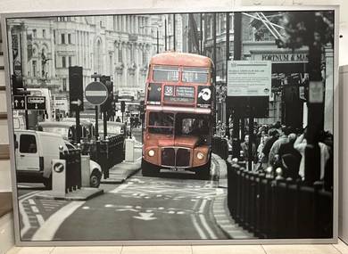 Wall Frame Decoration (London Double-Decker Bus)