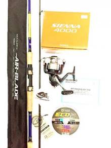 Shimano sienna 4000 reel combo seahawk air blade