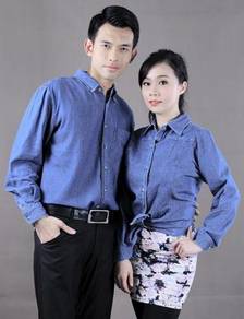 Baju Kemeja Korporat Corporate Denim Uniform