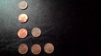 RM1 Cent Coin Combo - 7 pieces