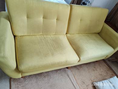 Comfy sofa and smooth fabric