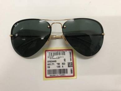 Ray Ban Original Rayban Rimless Aviator RB3449