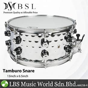 BSL Tamburo Steel Snare Drum 13 Inch