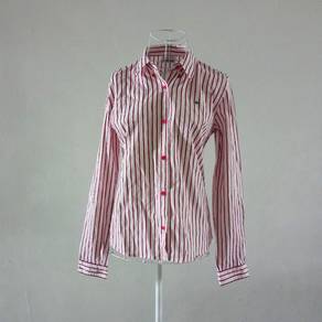 Lacoste vertical stripes long sleeve shirt