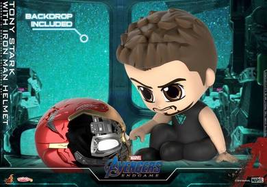 Hot Toys Cosbaby Tony Stark with Iron Man Helmet