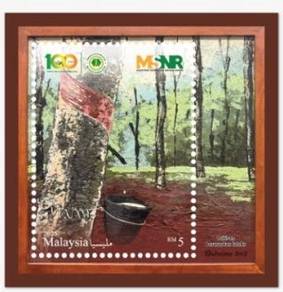 Miniature Sheet 100 Rubber Research Malaysia 2025