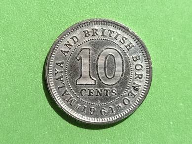 10 cents Malaya and British Borneo 1961 (A)