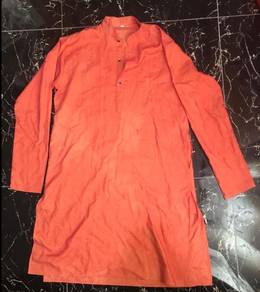 Orange Kurta Shirt Size 38