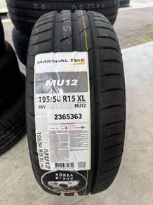 Tayar Marshal Mu12 by kumho 195/50/15 tahun 2026