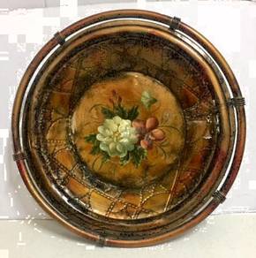 RICCARDO Metal Footed Round Tray 36.5cm