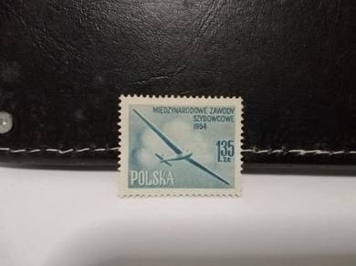 1954 Poland Stamp Gliding Plane Championship
