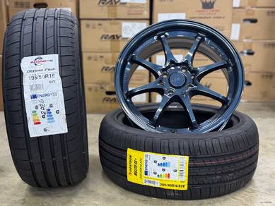 Sport Rim Baru 16 Volk Rays CE28 Mag Blue Siap Tay